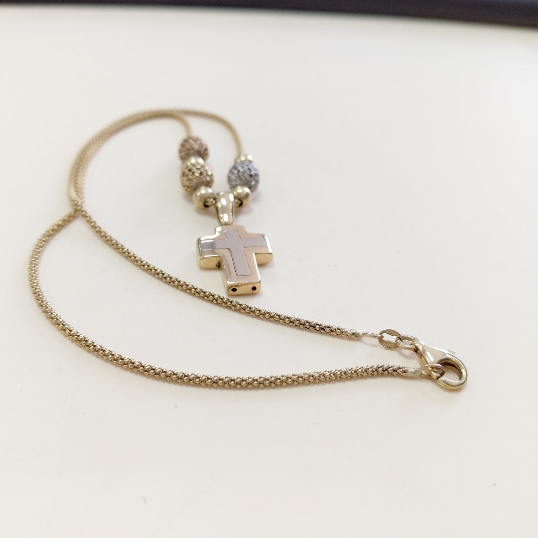 GARGANTILLA ORO COMBINADO 14 K 11.5 GRMS (SEMINUEVO)