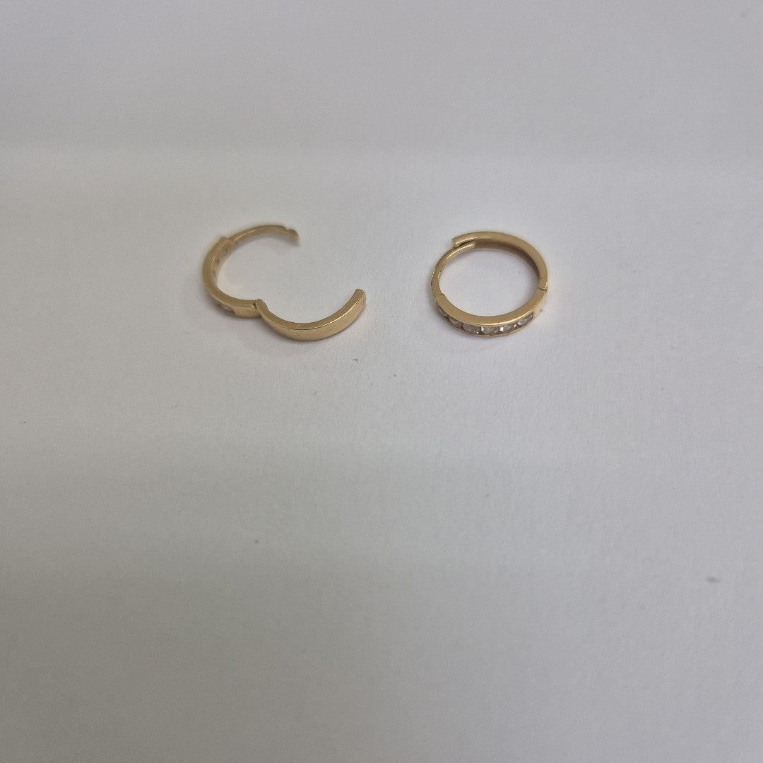 ARRACADAS PAR ORO 14 K 0.9 GRMS (SEMINUEVO)
