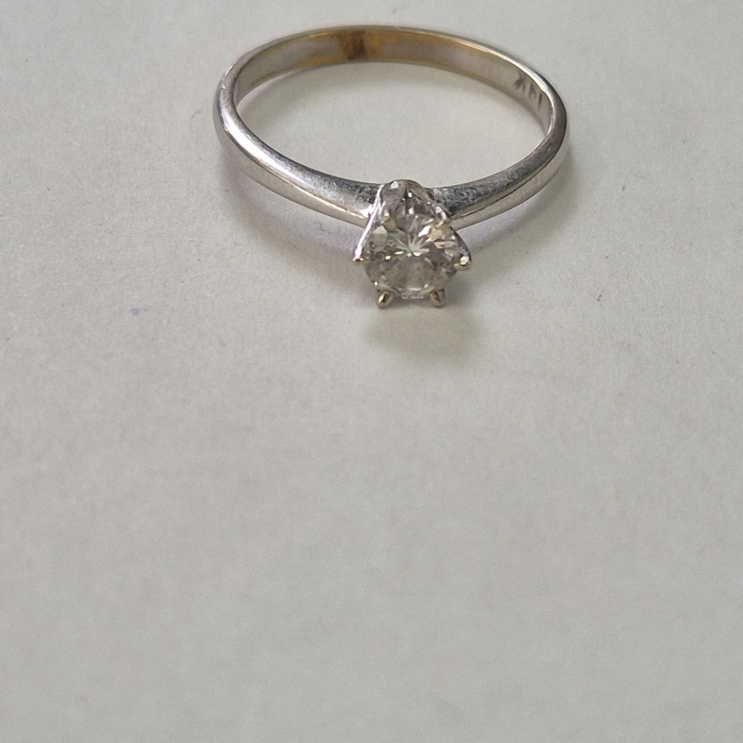 ANILLITO ORO, ORO BLANCO 14 K 2 GRMS (SEMINUEVO)