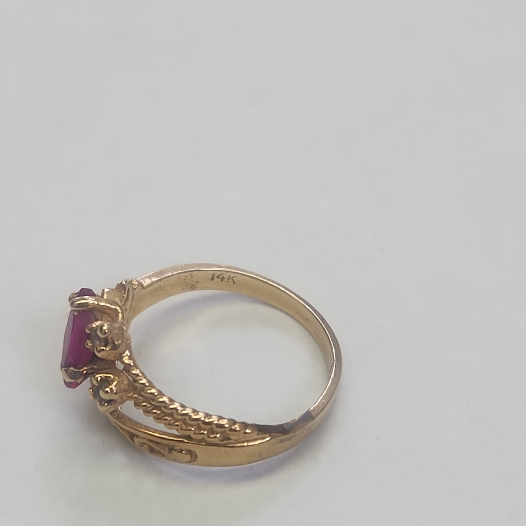 ANILLO ORO 14 K 3.2 GRMS (SEMINUEVO)