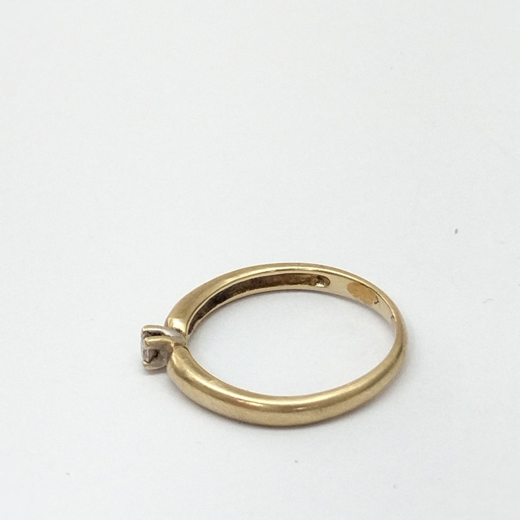 K1 2,60 GRMS 14 K ESPECIFICACIONES COMPLEMENTARIAS SOLITARIO CON CIRCONIA (SEMINUEVO)