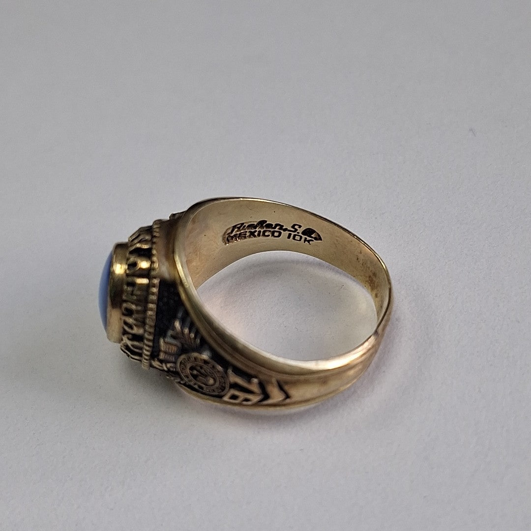 ANILLO DE GRADUACIÓN ORO 8 K 12.5 GRMS (SEMINUEVO)