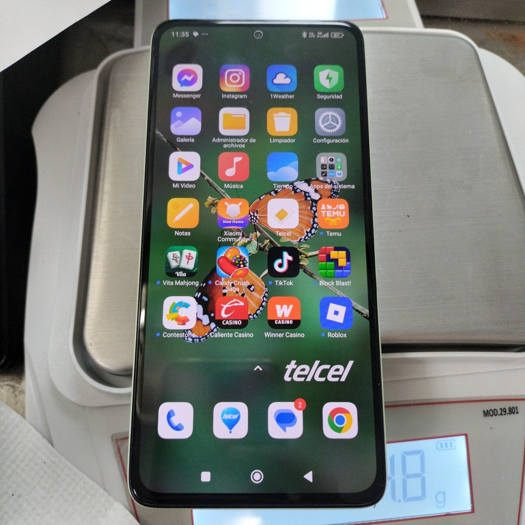 CELULAR XIAOMI REDMI NOTE 14 24117RN76L (2025) 256 GB 8 GB RAM (SEMINUEVO)