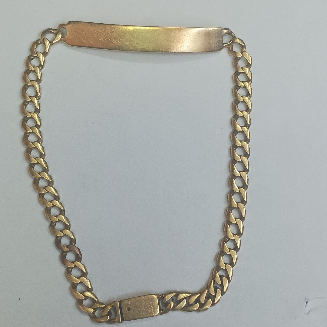 K1 12,00 GRMS 14 K ESPECIFICACIONES COMPLEMENTARIAS ESCLAVA 14K PLACA LISA (SEMINUEVO)