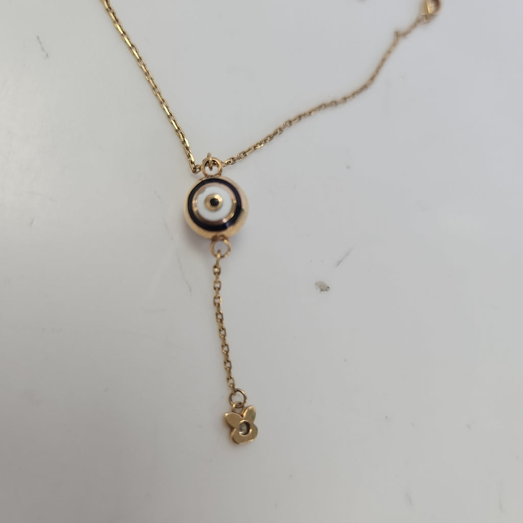 K1 4,60 GRMS 14 K ESPECIFICACIONES COMPLEMENTARIAS AHOGADOR CON DIJE ESFERA (SEMINUEVO)