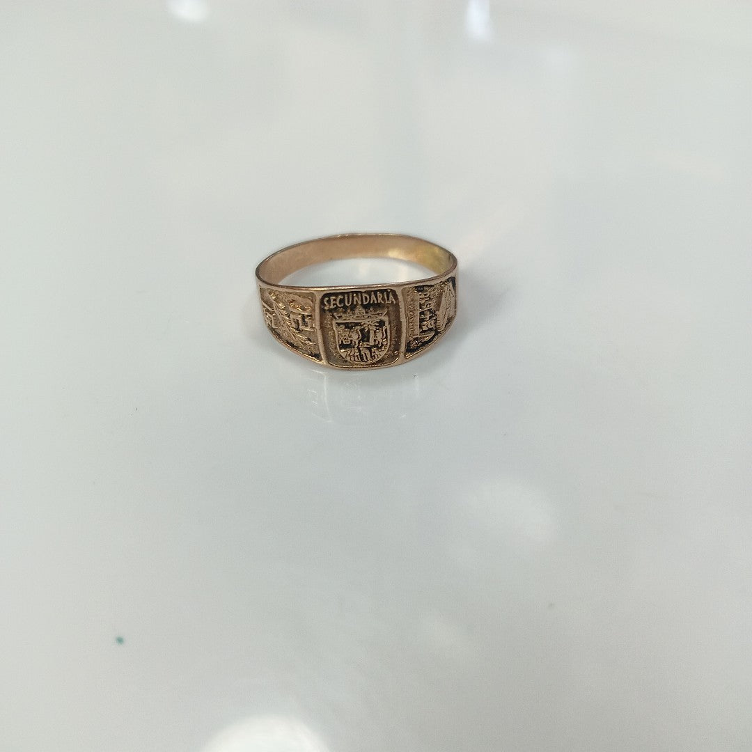ANILLO DE GRADUACIÓN ORO 8 K 1.3 GRMS (SEMINUEVO)