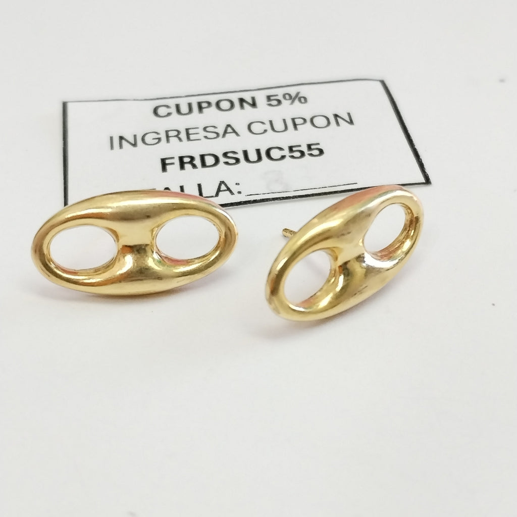 BROQUELES PAR ORO 18 K 3.7 GRMS (SEMINUEVO)
