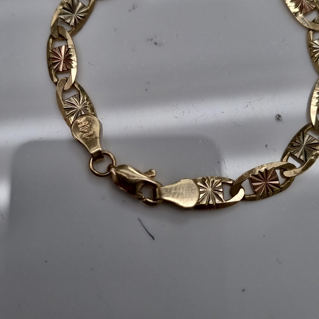 PULSERA TEJIDO MARINERO 6.61GR 16 CM (NUEVO)
