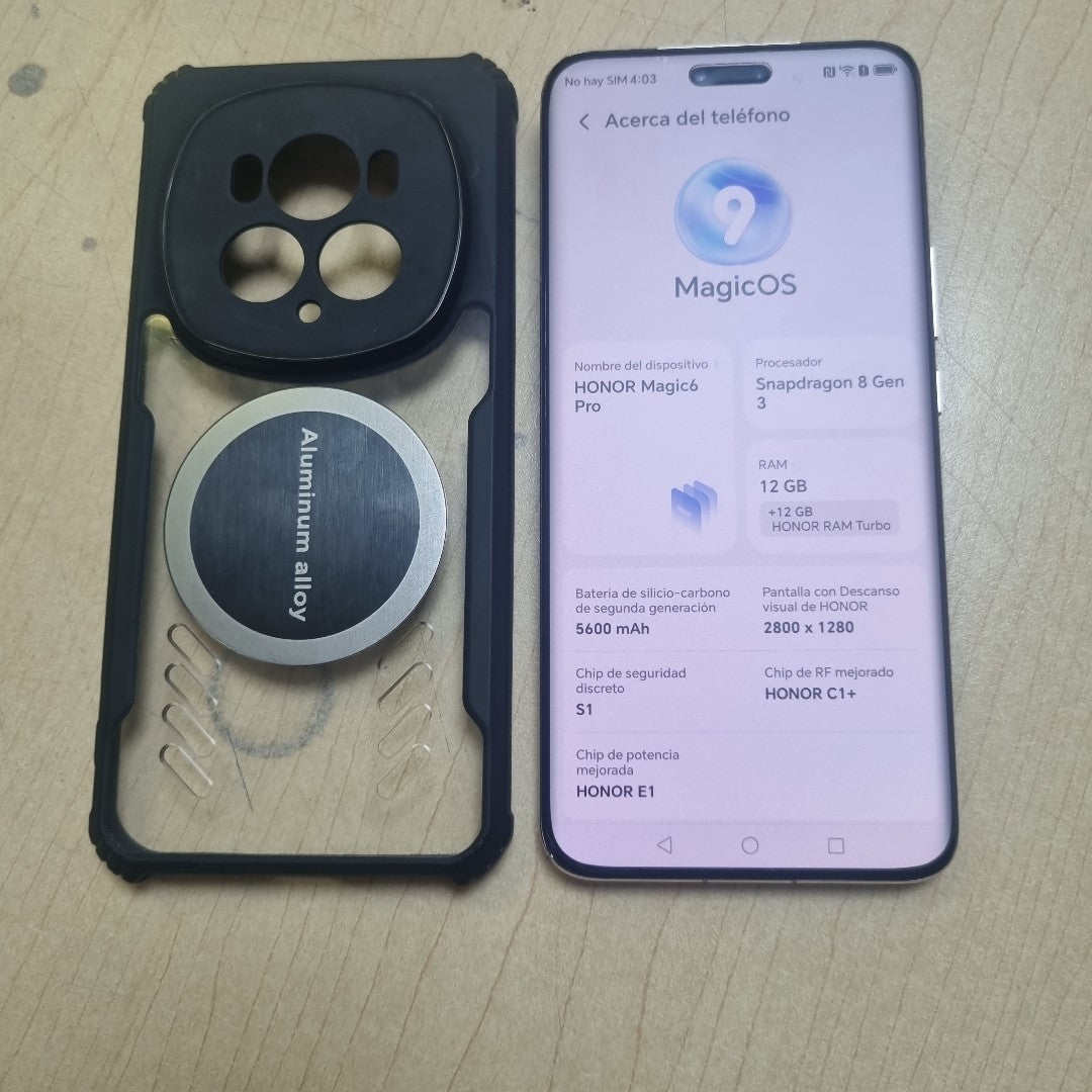 CELULAR HONOR MAGIC 6 PRO BVL-N49 (2024) 512 GB 12 GB RAM (SEMINUEVO)