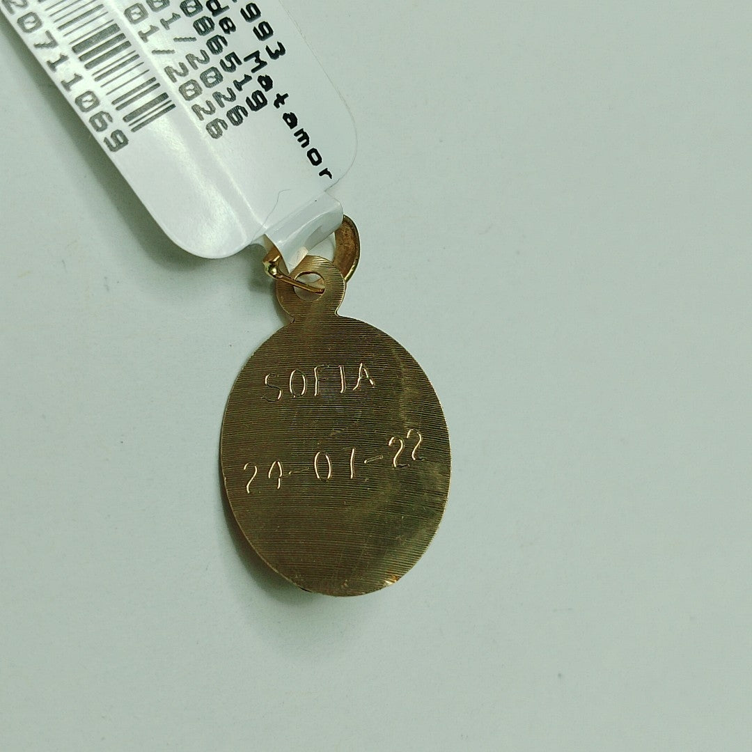MEDALLA RELIGIOSA ORO 14 K 1.2 GRMS (SEMINUEVO)