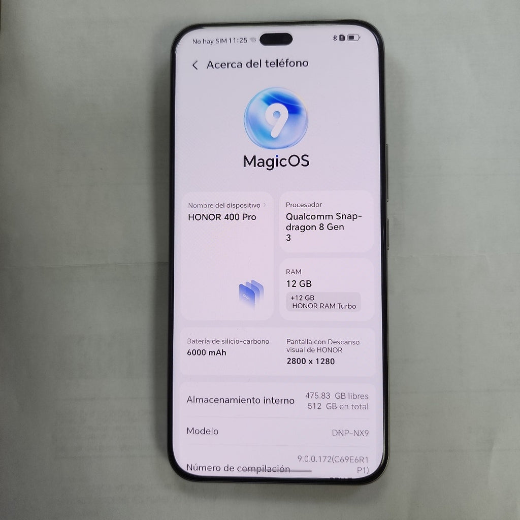 CELULAR HONOR 400 PRO DNP-NX9 (2025) 512 GB 12 GB RAM (SEMINUEVO)