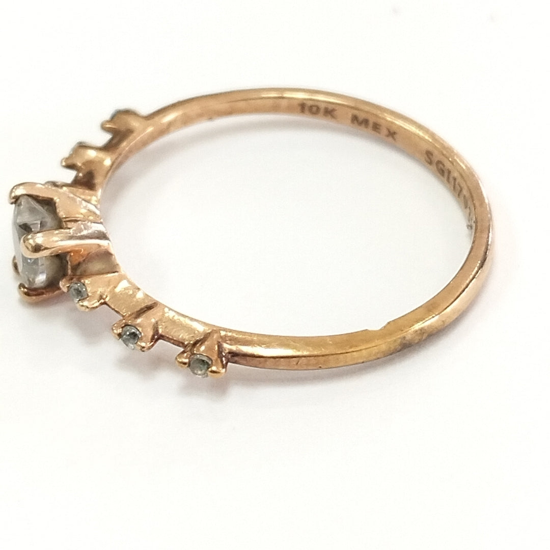 K1 1,10 GRMS 10 K ESPECIFICACIONES COMPLEMENTARIAS ANILLITO CON CIRCONIA DE CORA (SEMINUEVO)