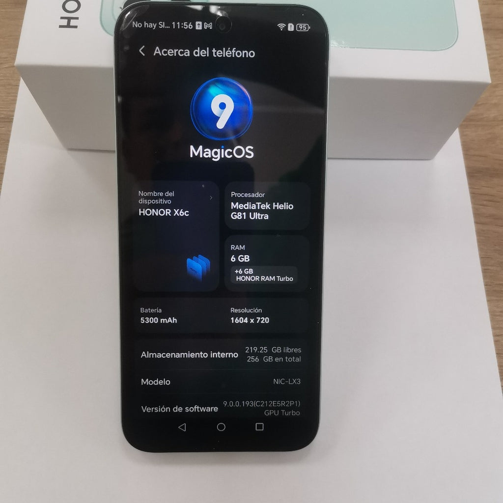 CELULAR HONOR X6C NIC-LX3 (2025) 256 GB 6 GB RAM (SEMINUEVO)