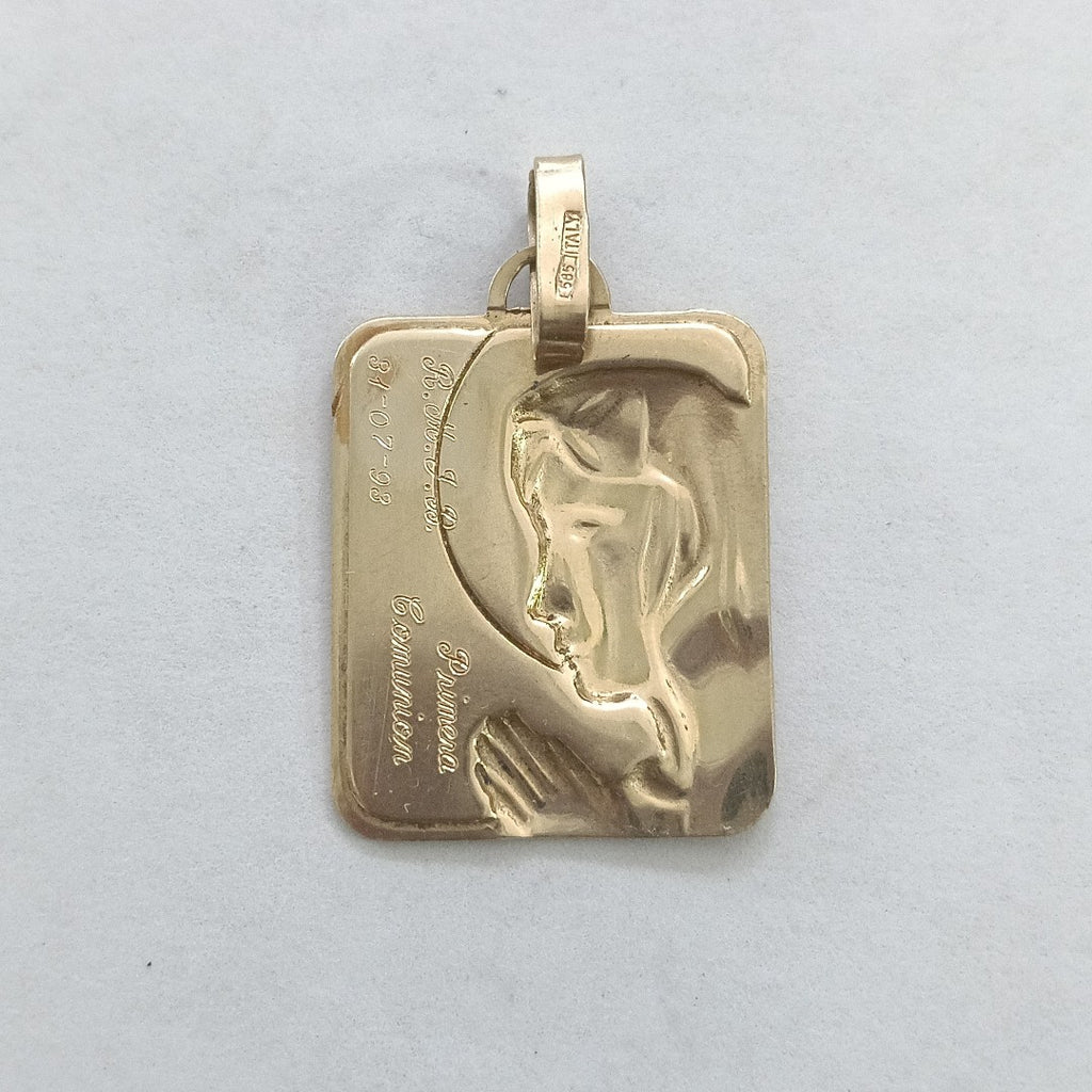MEDALLA RELIGIOSA ORO 14 K 4.5 GRMS (SEMINUEVO)