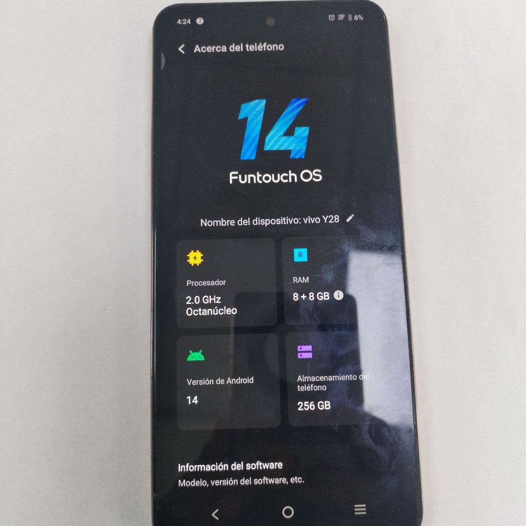 CELULAR VIVO Y28 V2352 256 GB 8 GB RAM