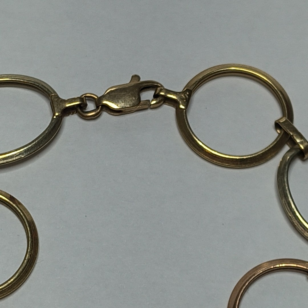 PULSERA ORO COMBINADO 10 K 7.3 GRMS (SEMINUEVO)