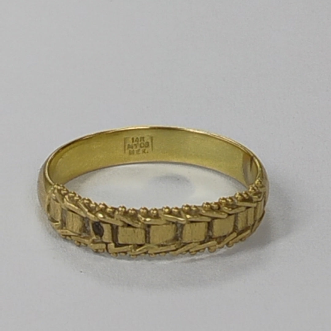 K1 3,20 GRMS 14 K ESPECIFICACIONES COMPLEMENTARIAS ANILLO BOLEADO (SEMINUEVO)