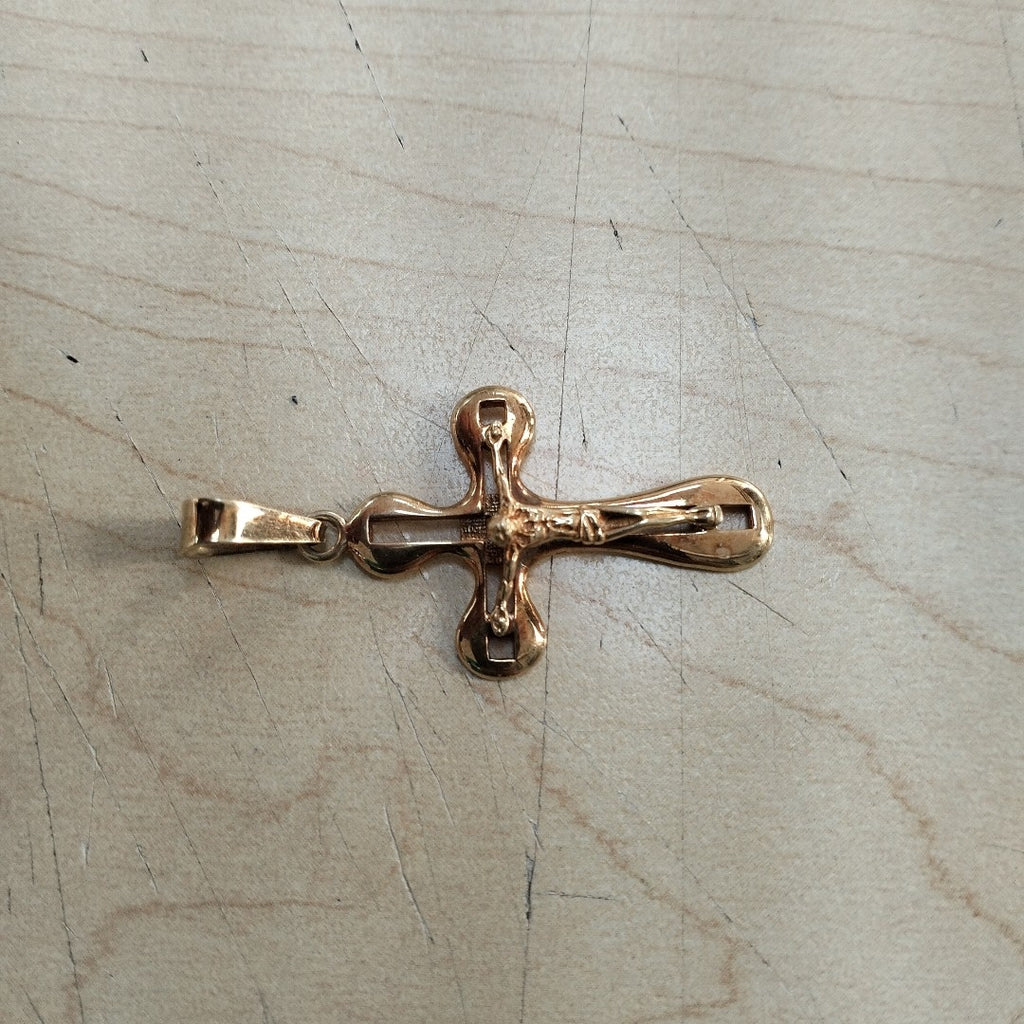 CRUCIFIJO ORO 14 K 3.8 GRMS (SEMINUEVO)