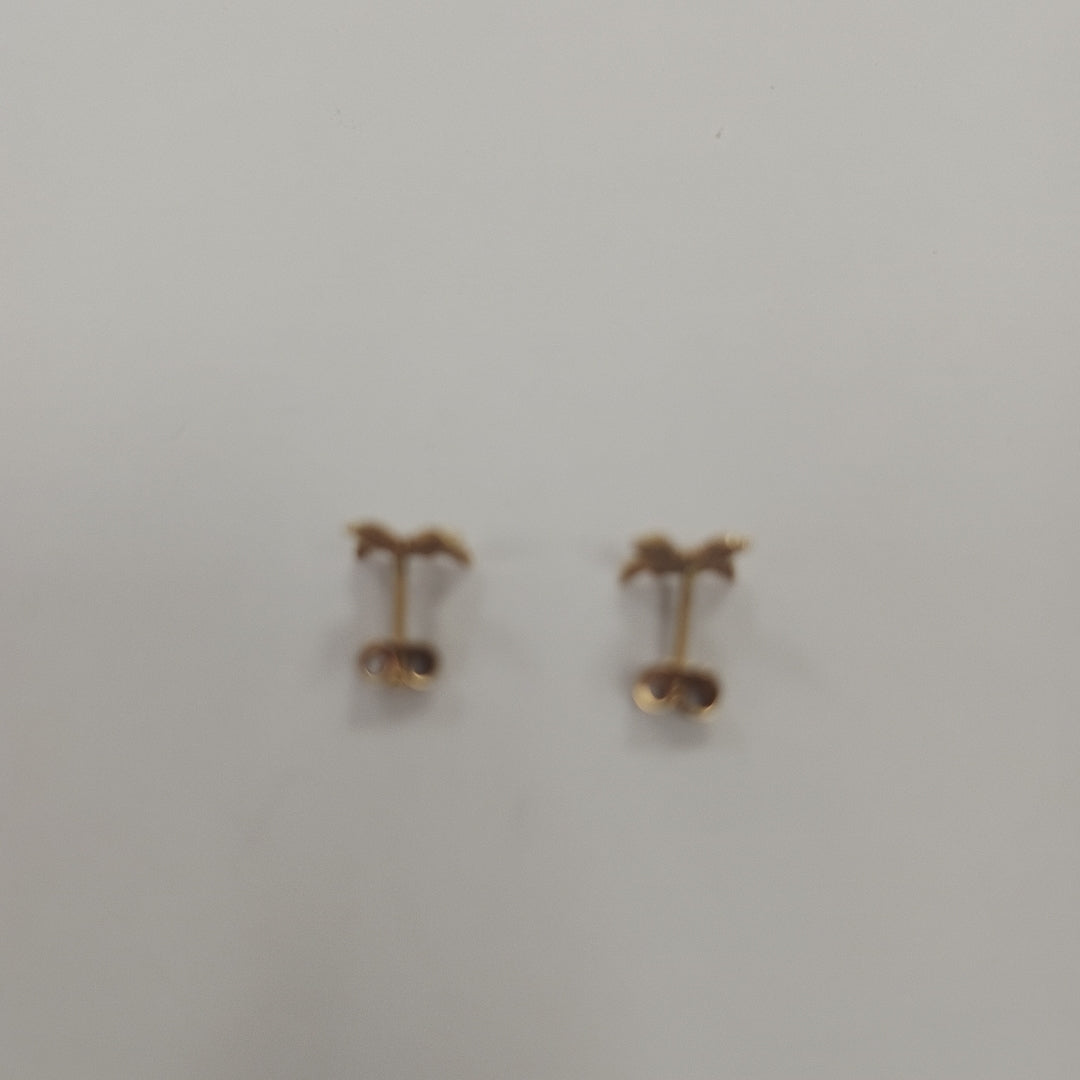 ARRACADAS PAR ORO 14 K 1.5 GRMS (SEMINUEVO)