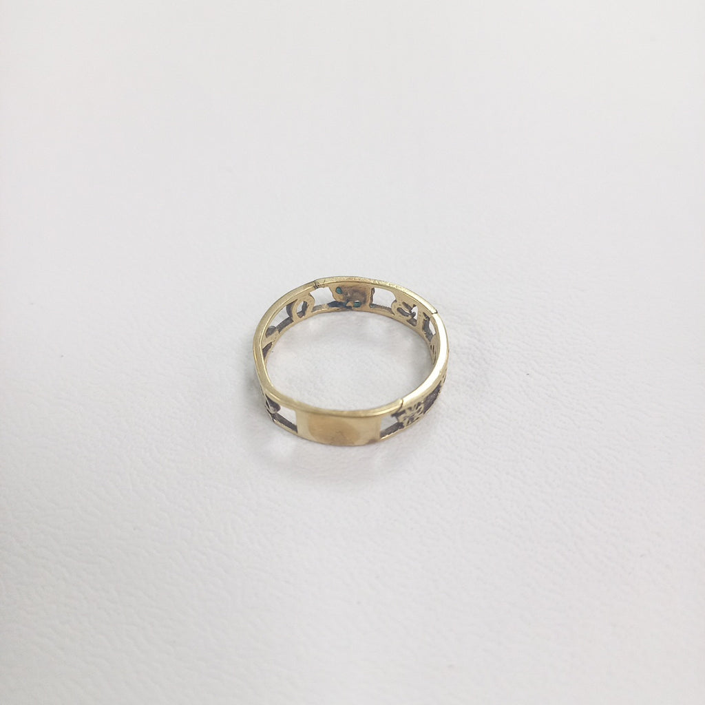 ARGOLLA DE LA SUERTE ORO 14 K 2.1 GRMS (SEMINUEVO)