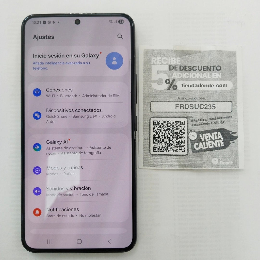 CELULAR SAMSUNG GALAXY S22 SM-S901E 256 GB 8 GB RAM (SEMINUEVO)