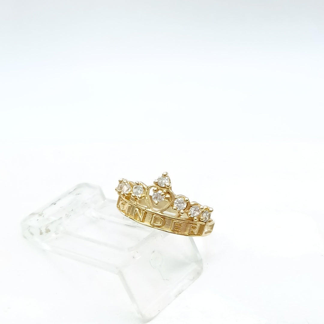 ANILLO DE GRADUACIÓN ORO 8 K 1.3 GRMS (SEMINUEVO)