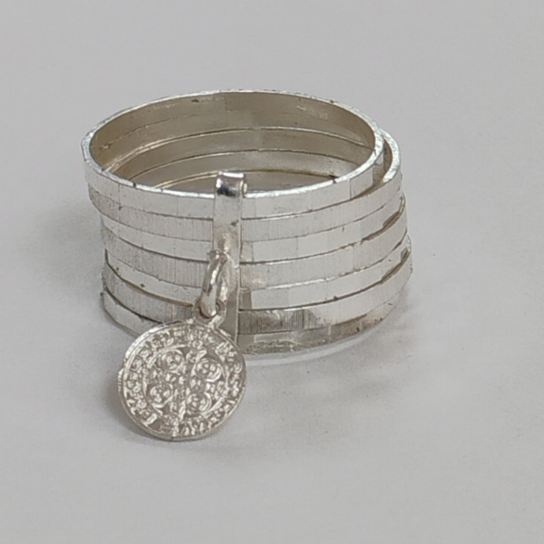 SEMANARIO DE ARGOLLAS PLATA 4.8 GRMS (SEMINUEVO)