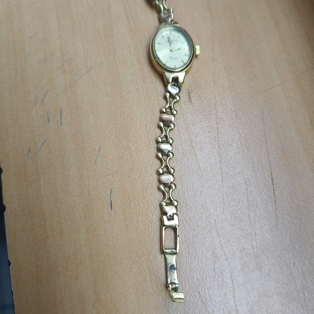 RELOJ CAJA Y PULSO ORO ORO 14 K 11.7 GRMS (SEMINUEVO)