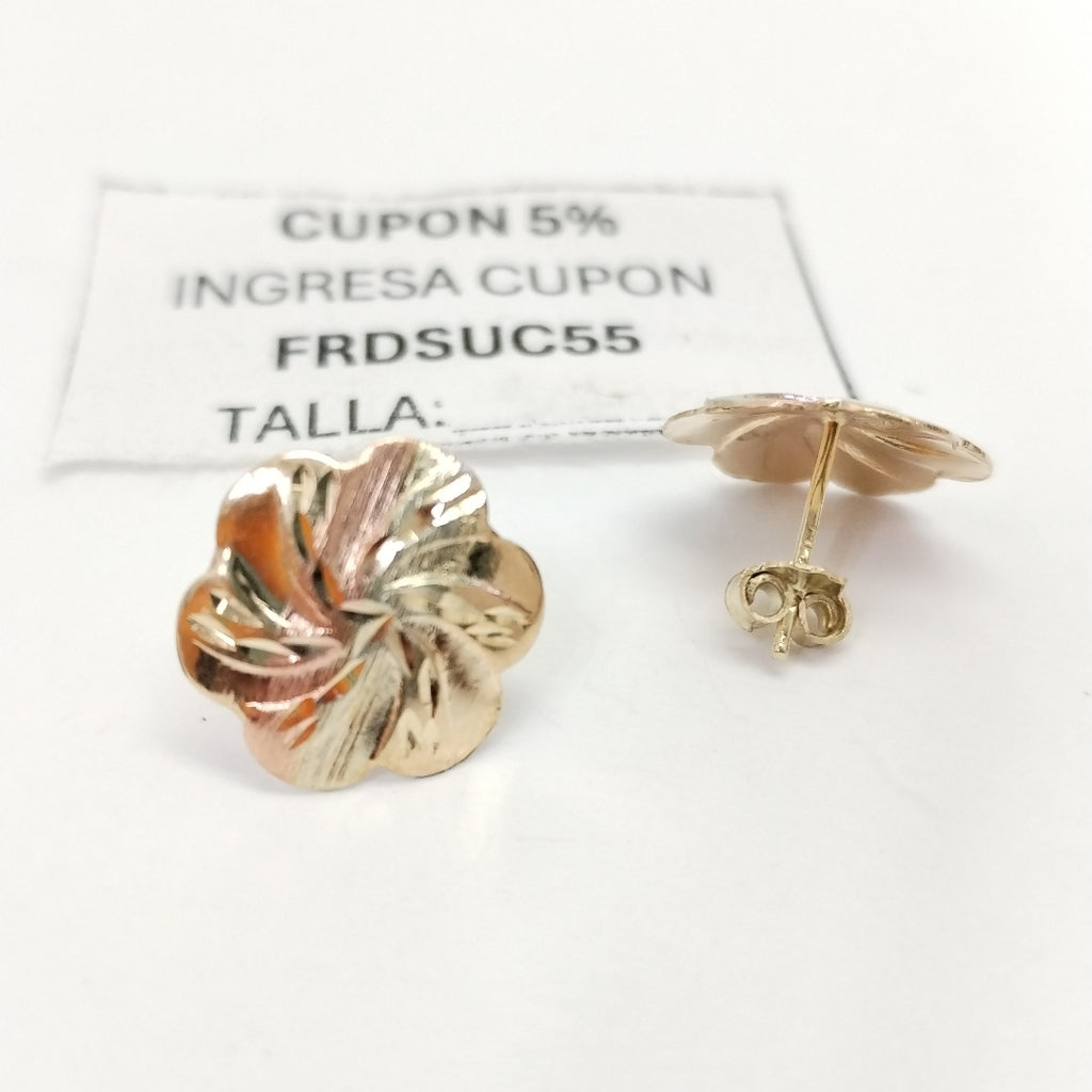 BROQUELES PAR ORO, ORO COMBINADO 10 K 1.3 GRMS (SEMINUEVO)