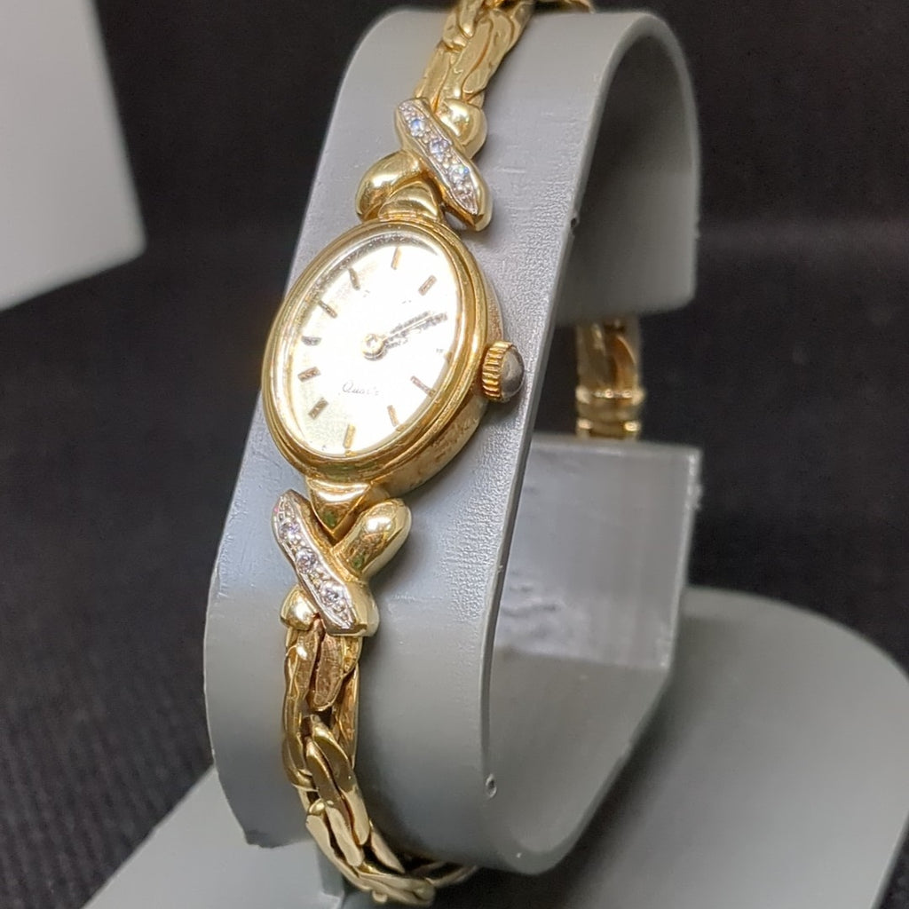 RELOJ CAJA Y PULSO ORO ORO 14 K 17.9 GRMS (SEMINUEVO)