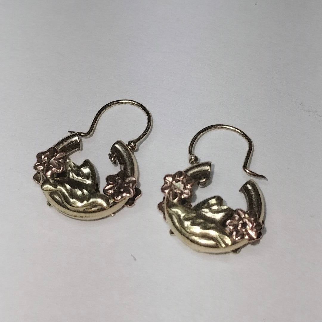 ARRACADAS PAR ORO 10 K 2.9 GRMS (SEMINUEVO)