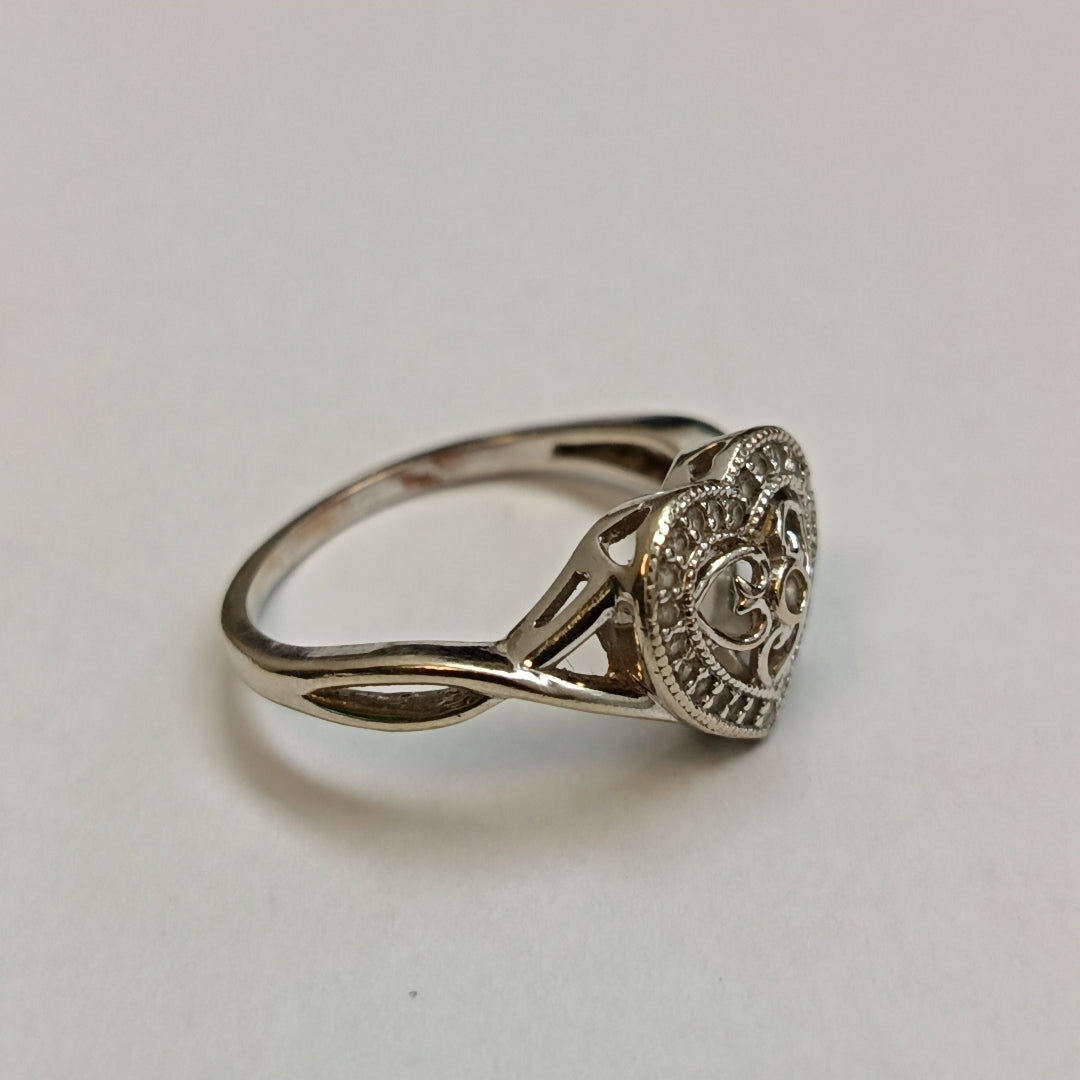 ANILLITO ORO, ORO BLANCO 14 K 3.2 GRMS (SEMINUEVO)