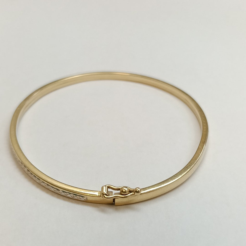 PULSERA RIGIDA ORO 14 K 3.2 GRMS (SEMINUEVO)