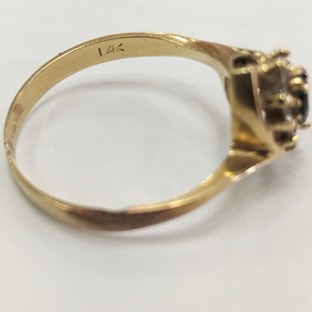 K1 1,90 GRMS 14 K ESPECIFICACIONES COMPLEMENTARIAS ANILLITO CON PIDRA DE COLORY (SEMINUEVO)