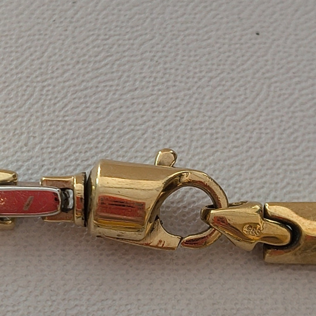 PULSERA ORO COMBINADO 14 K 13,90 GRMS (SEMINUEVO)