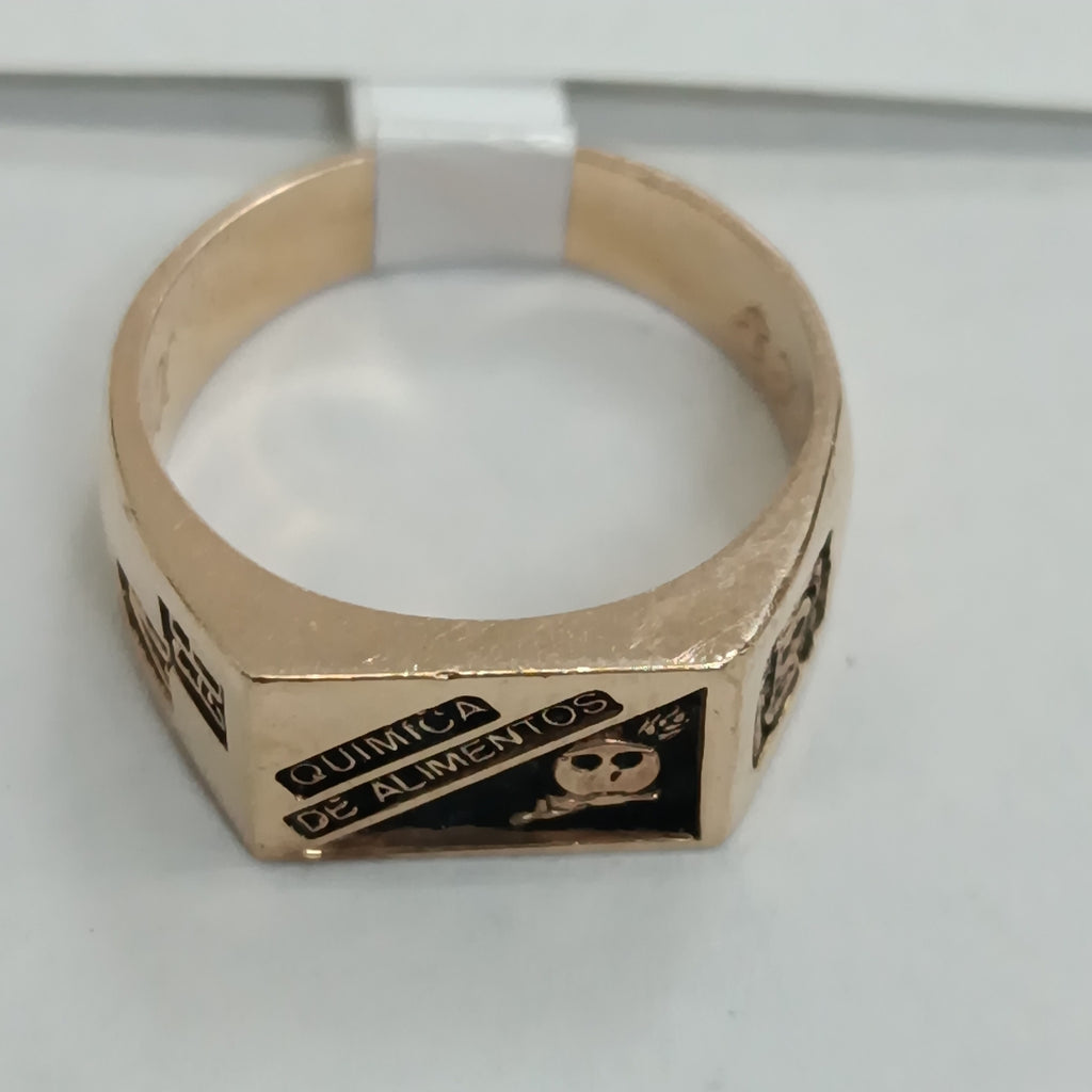 ANILLO DE GRADUACIÓN ORO 14 K 5.3 GRMS (SEMINUEVO)