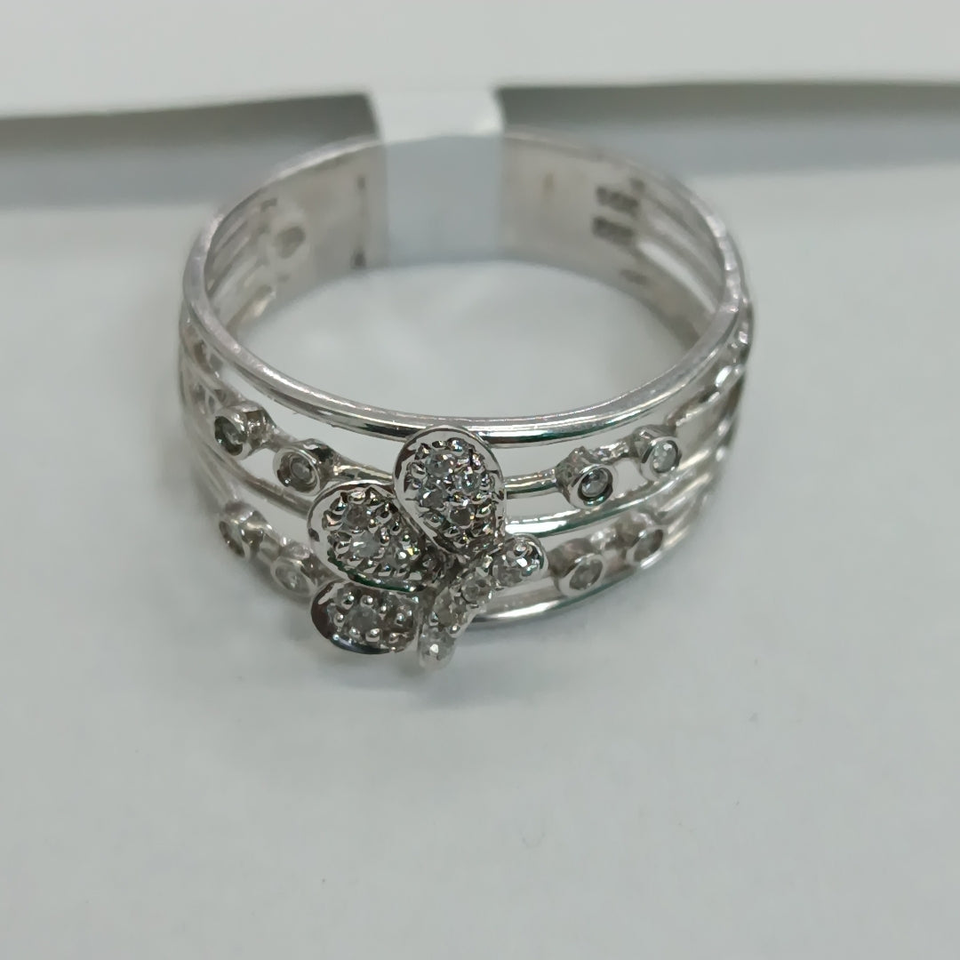 ANILLO ORO BLANCO 14 K 3.6 GRMS (SEMINUEVO)