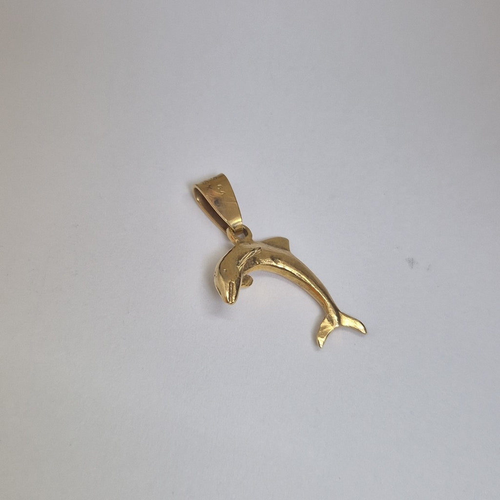 K1 1,80 GRMS 14 K ESPECIFICACIONES COMPLEMENTARIAS DIJE MOTIVO DELFIN (SEMINUEVO)