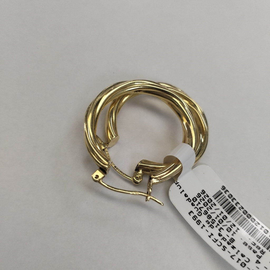 K1 4,40 GRMS 14 K ESPECIFICACIONES COMPLEMENTARIAS PAR DE ARRACADAS TROQUELADAS (SEMINUEVO)