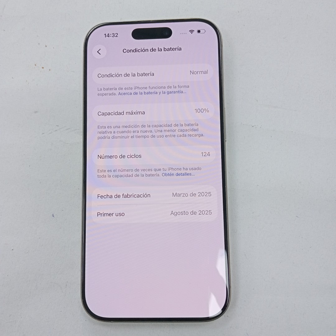 CELULAR APPLE IPHONE 16 PRO A3292 (2024) 256 GB 8 GB RAM (SEMINUEVO)