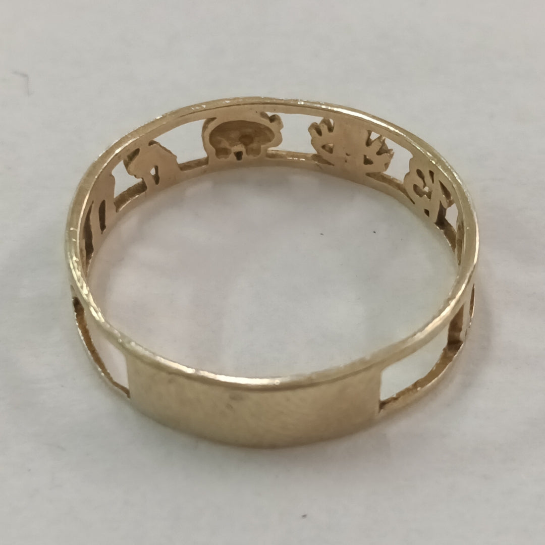 ARGOLLA DE LA SUERTE ORO 14 K 1,90 GRMS (SEMINUEVO)