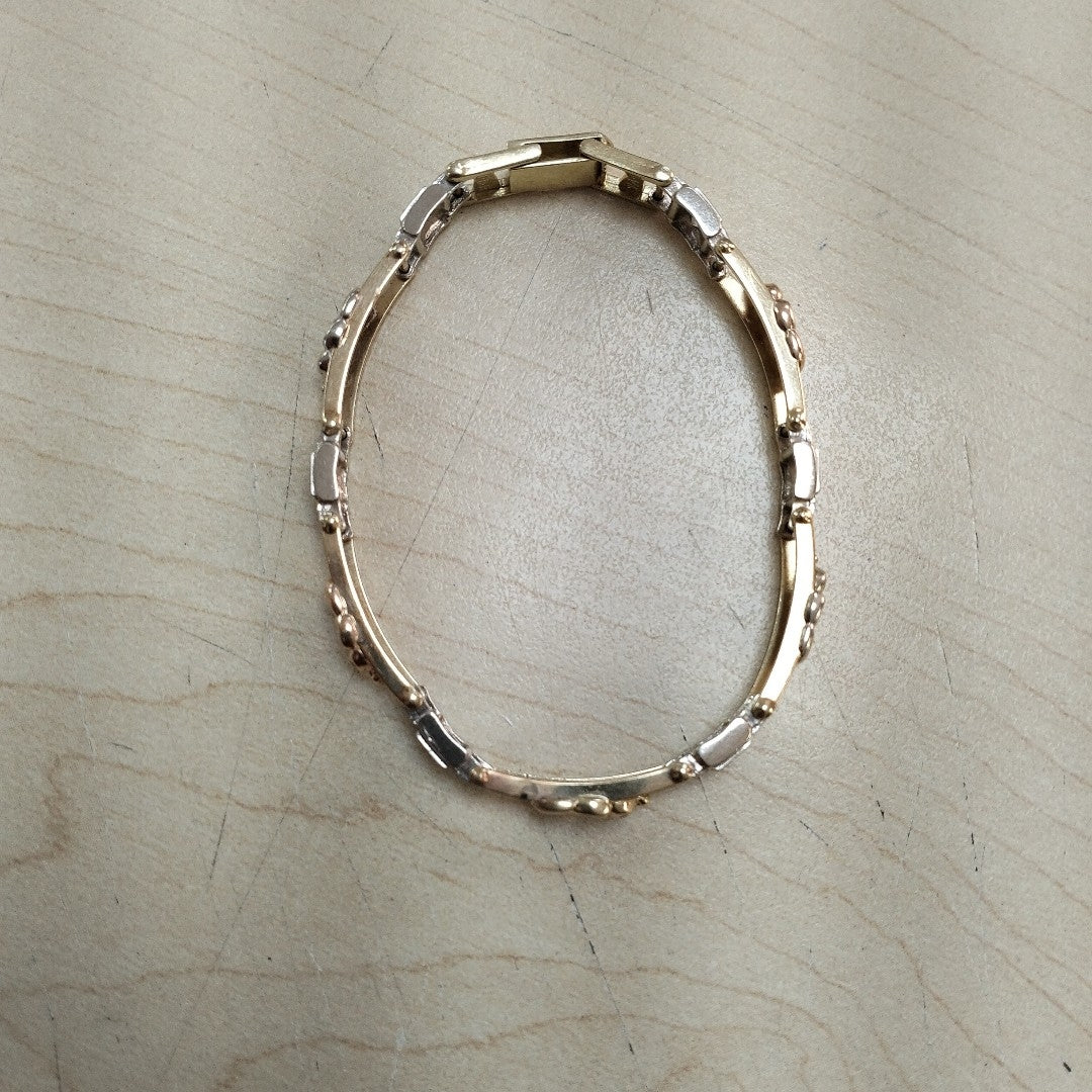 PULSERA ORO COMBINADO 14 K 15.9 GRMS (SEMINUEVO)