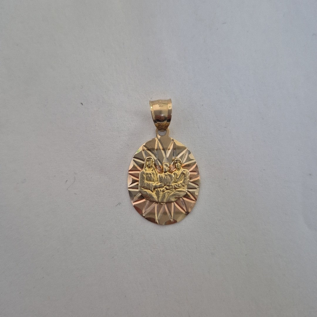 MEDALLA PERSONAL ORO 14 K 3.5 GRMS (SEMINUEVO)