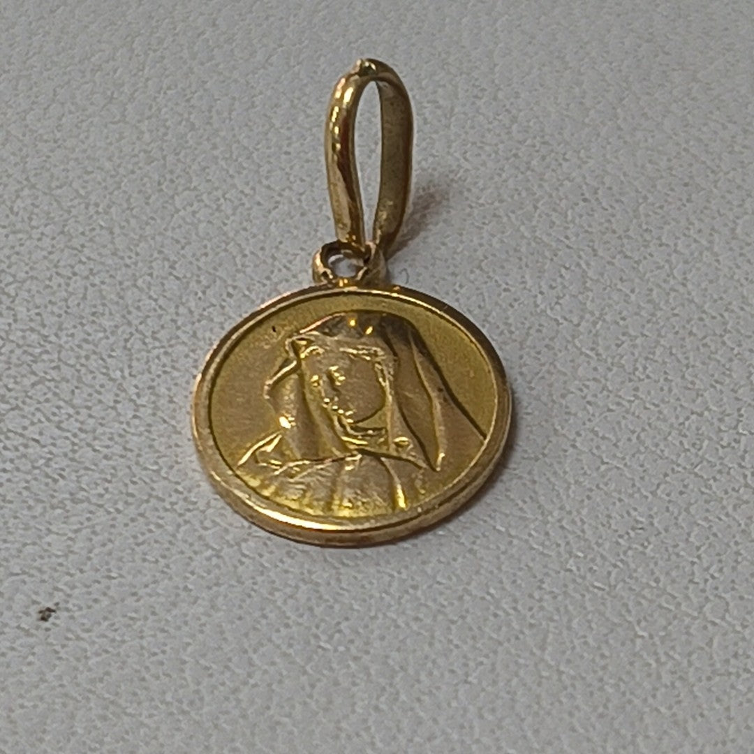 K1 1,00 GRMS 14 K ESPECIFICACIONES COMPLEMENTARIAS MEDALLA VIRGEN VENDIBLE (SEMINUEVO)