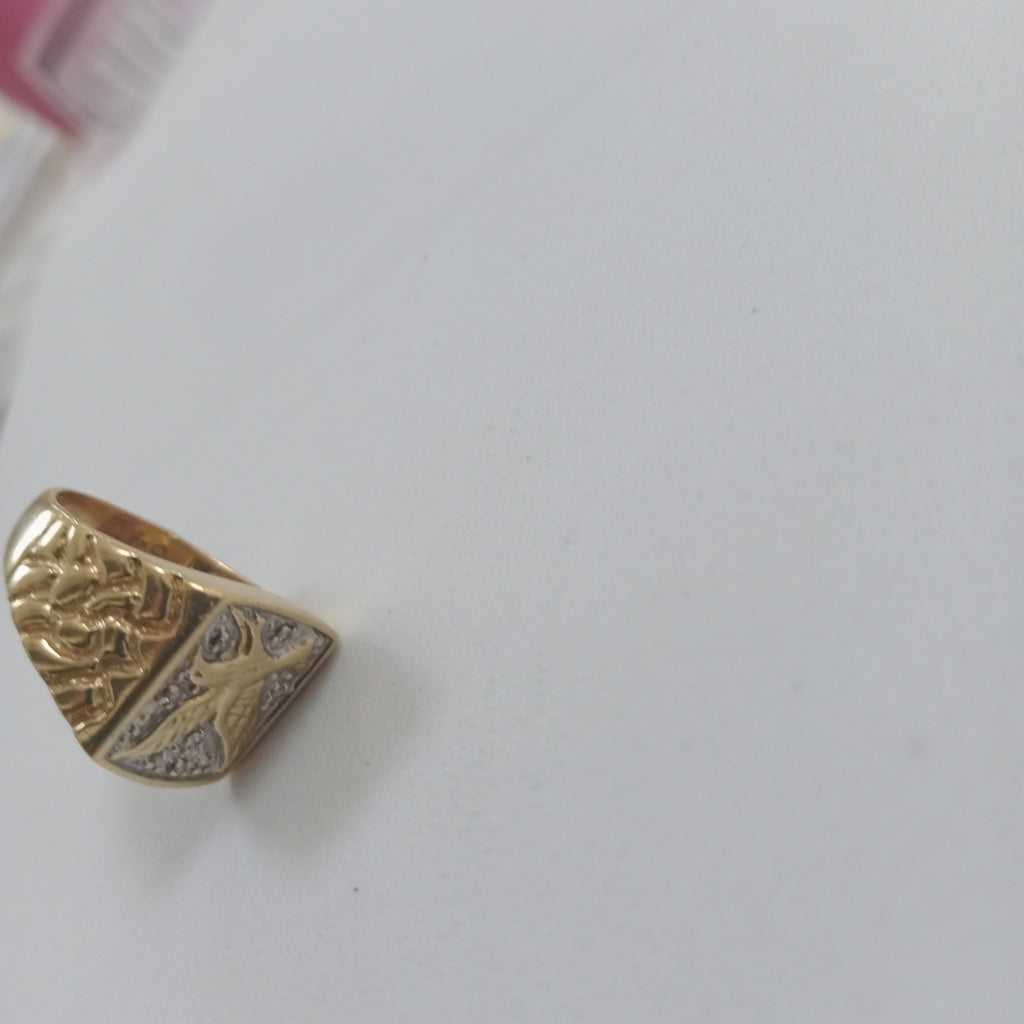 ANILLO ORO COMBINADO 10 K 5,20 GRMS (SEMINUEVO)