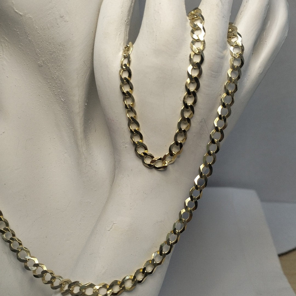 CADENA TEJIDO BARBADA 13G 55 CM (NUEVO)