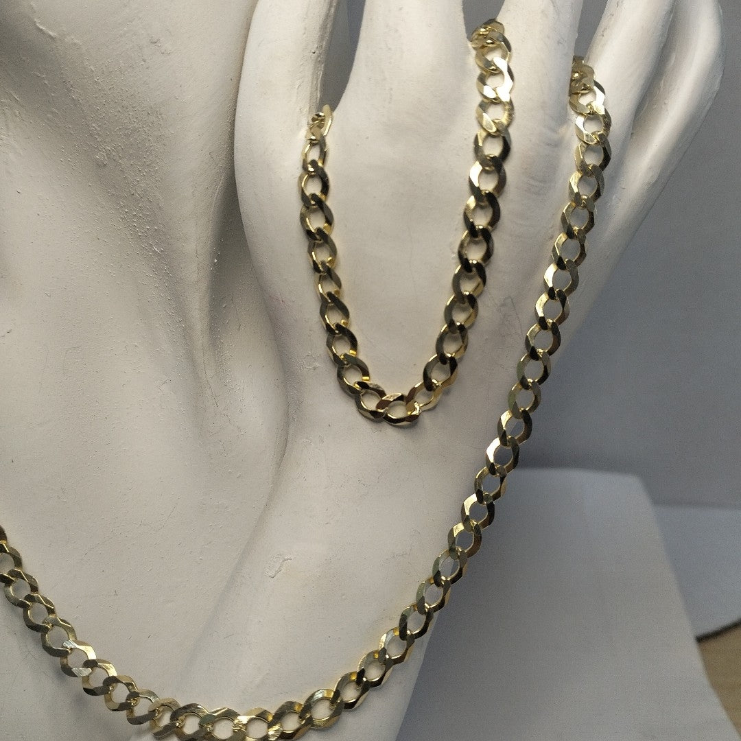 CADENA TEJIDO BARBADA 13G 55 CM (NUEVO)