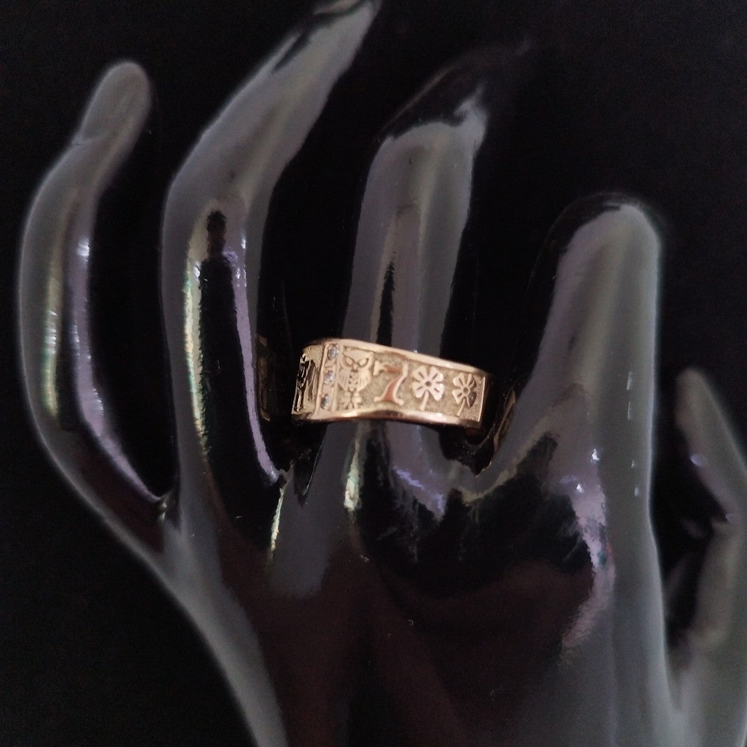 ARGOLLA DE LA SUERTE ORO 14 K 5.1 GRMS (SEMINUEVO)