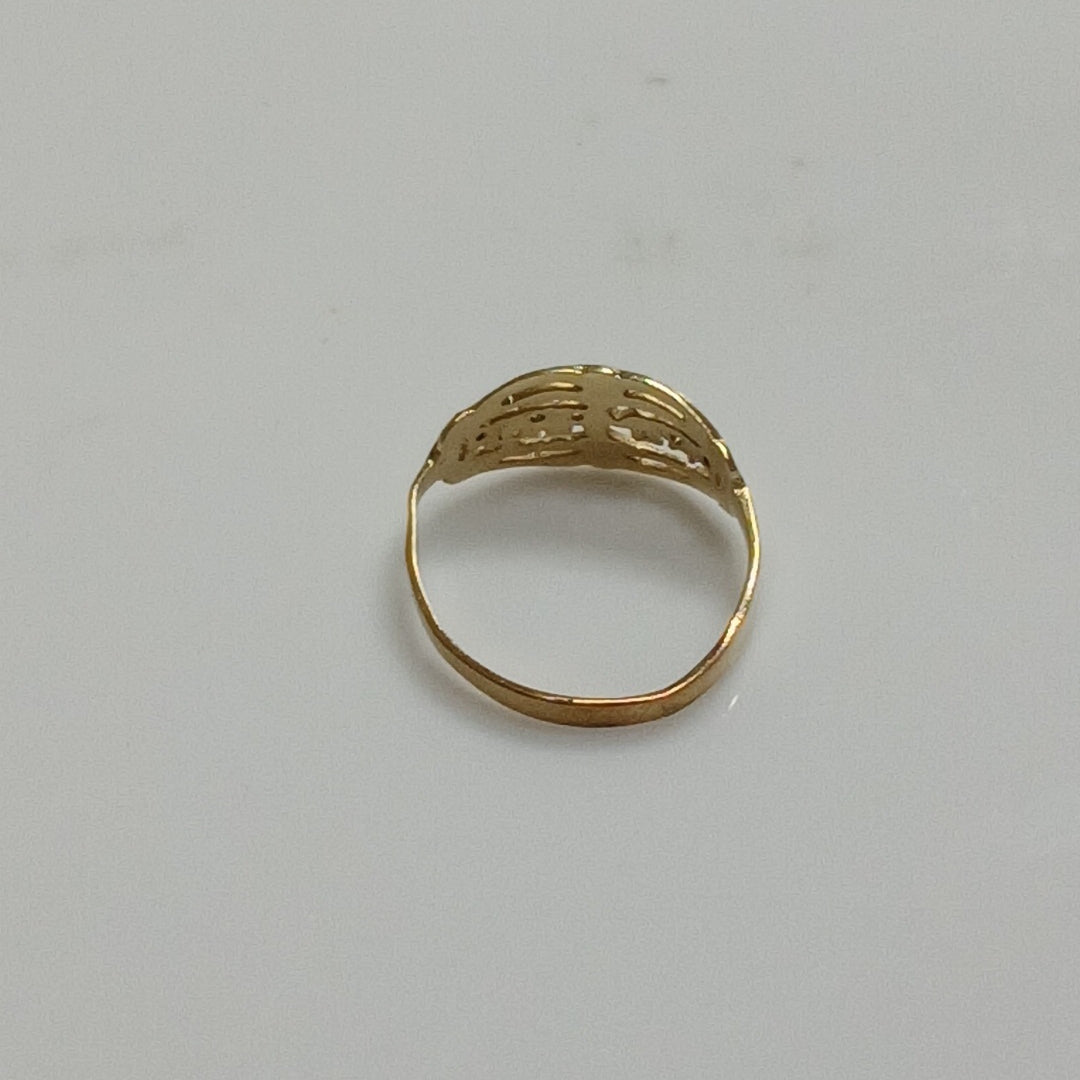 ANILLO DE GRADUACIÓN ORO 10 K 1 GRMS (SEMINUEVO)