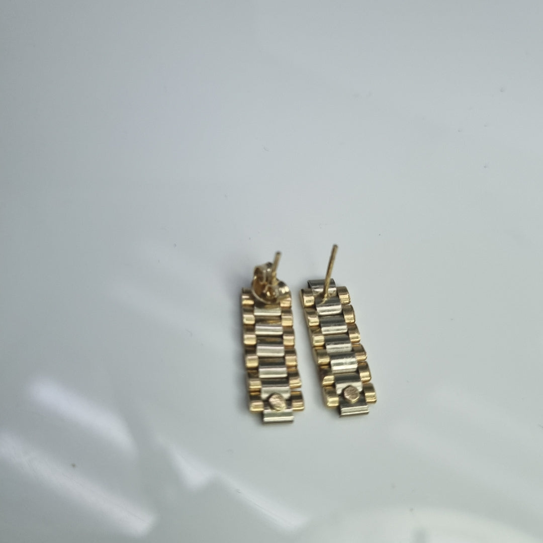 BROQUELES PAR ORO 14 K 3.7 GRMS (SEMINUEVO)